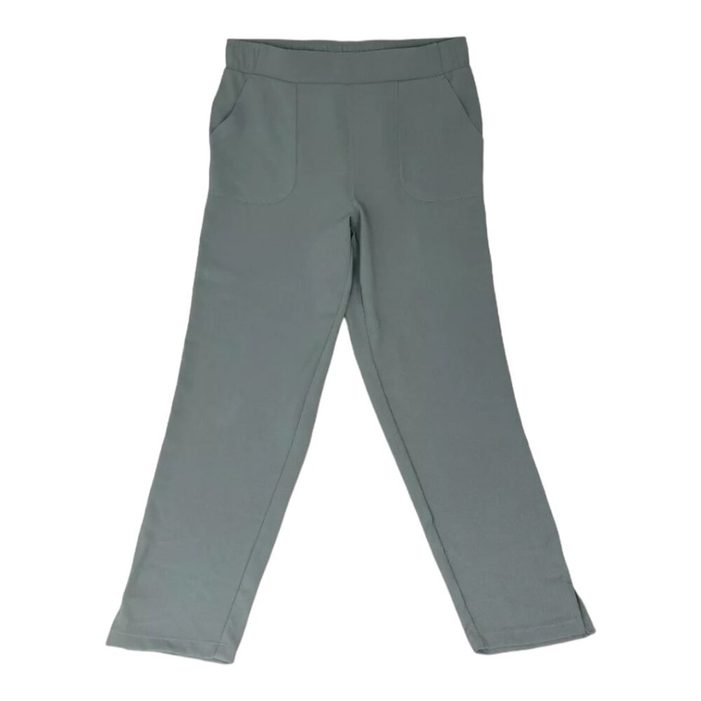 32 Degrees Cool Flat Front Slate Blue Athletic Elastic Rear Waist Pants Medium